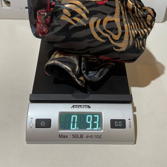 Women's Long Sleeve Velvet Burnout Tunic Top Button Up Sz L Boho Gypsy Caleoas - Picture 12 of 12